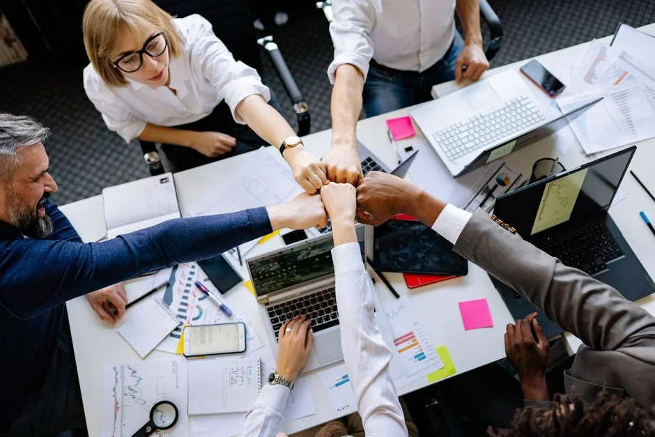 A detailed view of marketing strategy documents with close focus on text, ideal for business and finance content.